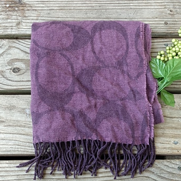 Coach Accessories - Coach purple winter scarf